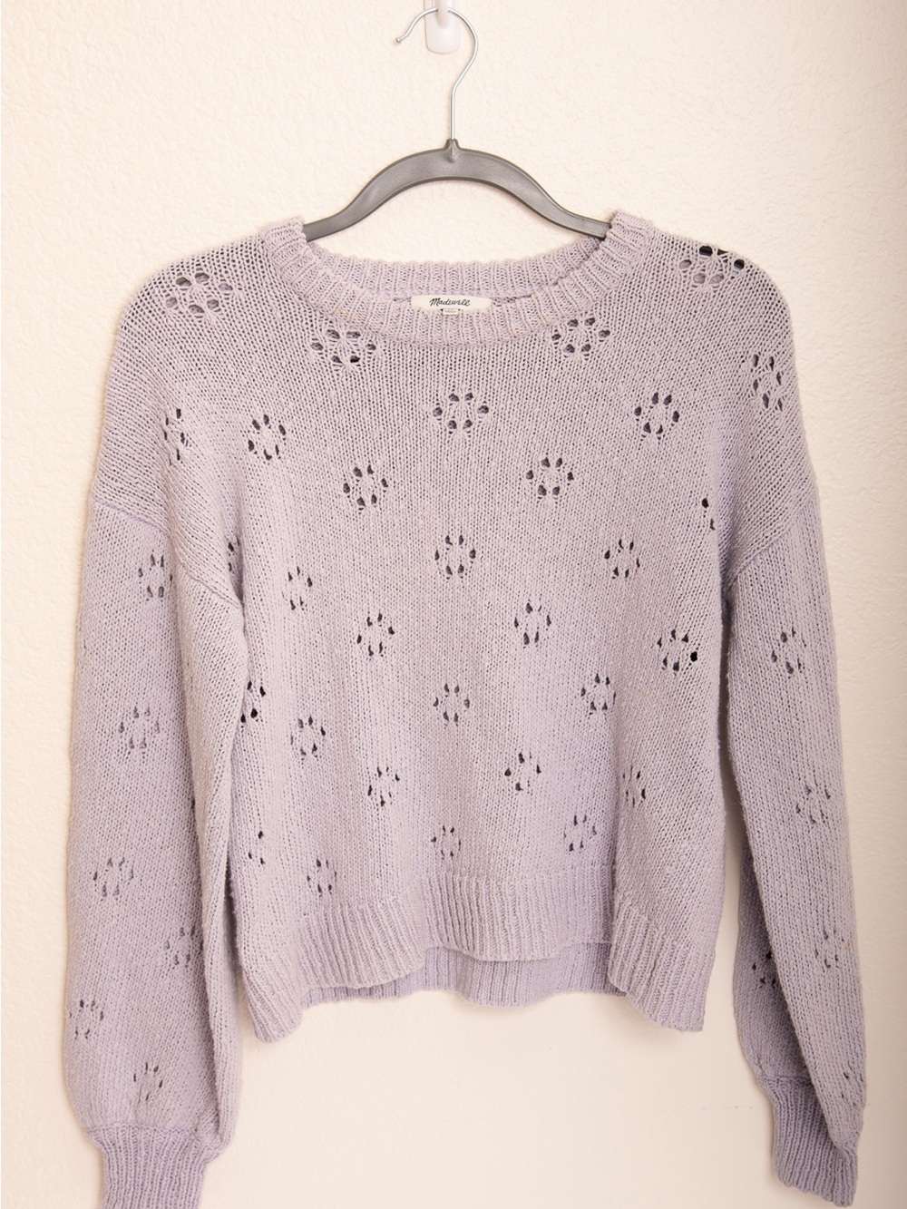 Madewell women’s sweater lilac purple